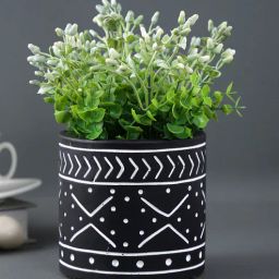 Black & White Ceramic Planter by Tayhaa-picture-31