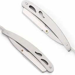 Pure Stainless Steel Edge Barber Shaving Razor (Made in Taiwan 2pc), Men & Women-7