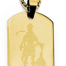 Original Hanuman Chalisa Yantra Pendant Spiritual Protection & Energy Alloy, Stainless Steel Pendant Set-image-58