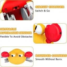 gex Electric Crab Walking Sensor Crawling Toy Colorful Lights & USB Rechargeable image 3