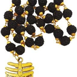 Bhagwan Mahadev Locket Pendant With Mala For Men's, Boy's,Girls,Women's Gold-plated Beads Brass, Wood Pendant-image-36