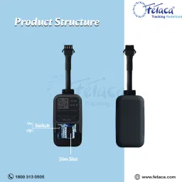 fetaca Wired GPS Tracker for Bike | Live Tracking with 1 Month SIM Data & Software GPS Device image 2