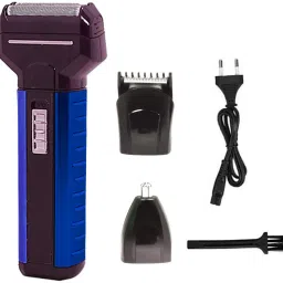 KMEY Double Edge 4 gm Battery Operated Razor Professional 3 IN 1 Grooming Kit Shaver For Men, Women-65
