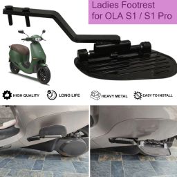 Huims Smart Ladies Footrest Black OLA S1 / S1 Pro Electric Scooter Foot Rest-image-30