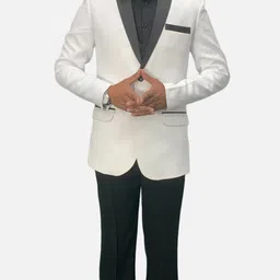 gargian master cut Men Self Design Single Breasted Formal, Party Blazer-picture-0