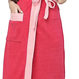 poorak Gajri Baby Pink Free Size Bath Robe-picture-21