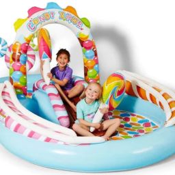Kids Pool Candy Zone Play Centre With Pump Inflatable Swimming Pool-picture-12