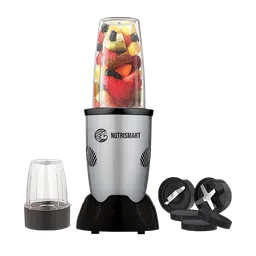 NutriSmart Nutriblend 500 Watt 2 Jars Mixer Grinder (22000 RPM, Overload Protection, Silver)-image-45