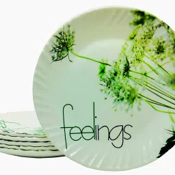(SIZE-6.3"INCH) FEELING Plate Saucers, Servicing Cookies, Snacks, Fruits,Coffee Quarter Plate-32