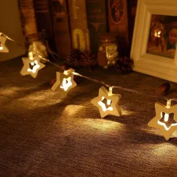 20 LEDs 5 m Yellow Steady Star Rice Lights-14