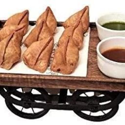 Wooden Redii Look Desi Thela Trolley Tray | Serving Tray Tray Serving Set-image-52