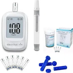 Cityhealth Gluco Chek No Coding 5 Seconds Test Strips 50's Pack with glucometer 50 Glucometer Strips-19