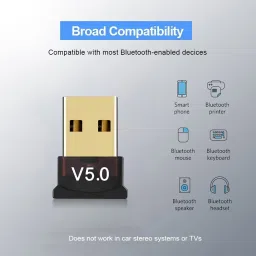 Orlov USB Wireless 5.0 Adapter Transmitter Receiver Audio V5.0 Dongle Wireless Data Card image 2
