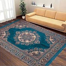 Light Blue Acrylic, Chenille Carpet-42