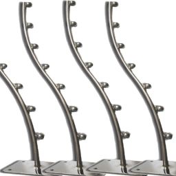 7-Pin Wall Drope Hanger (4Pcs.)_Heavy Duty_Wall Mount_Hardware Fittings Steel Dress Pack of 4 Hangers For Dress-24