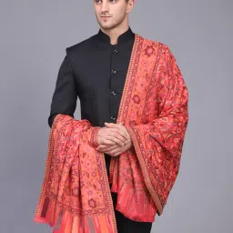 GREEN AGRITECH Polyester Wool Blend Woven Men Shawl-image-98