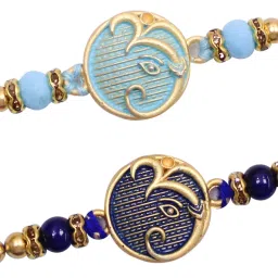 tied ribbons Designer TR-RB24-Setof2rakhi-S025 Assorted Rakhi Set image 3