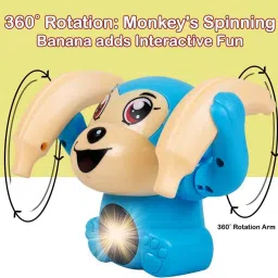 Lights & Sound Monkey Delight for Kids with Rolling Action-image-13