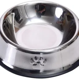 Stainless Steel Pet Dog Feeding Food Bowls Water Bowl with Paw Print Design Stainless Steel Pet Bowl-image-45