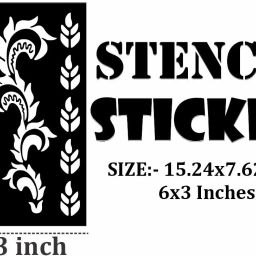 komstec Easy to Use Mehndi Stencil Sticker Set with High-Quality Skin-Safe Adhesive image 4