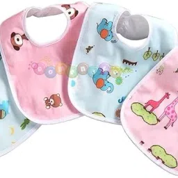 Waterproof Spill Resistant Bibs, Baby Apron With Bib pack of 4-image-36