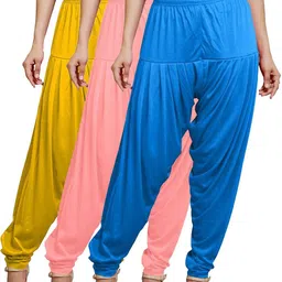 afra Cotton Blend Solid Patiala-picture-33