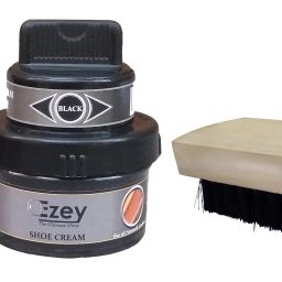 Ezey Shoe Cream (Black)+Speedy Shoe Shiner(Natural)+Shoe Brush Patent Leather, Leather, Synthetic Leather Shoe Cream-image-13