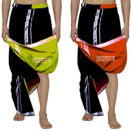 Lvloz LV-2WY-45 Solid Men Dhoti-image-83
