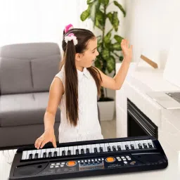decodazz Electronic Piano Keyboard with 49 keys and Microphone image 3