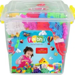 100pcs House Blocks with Storage Container-17
