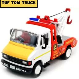woozee TUF TOW CRANE TRUCK || Pull Back Action Miniature toy For Kids-picture-34