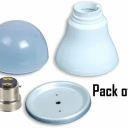 LED Bulb Housing raw material Use for 5 watt,7 Watt and 9 Watt With B-22 CAP Pack of 10 Light Electronic Hobby Kit-13