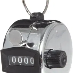 ™ Manual Clicker with Finger Ring Sliver Analog Tally Counter-18