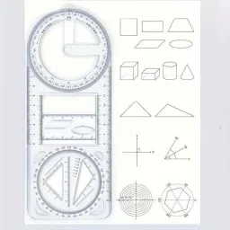 Multifunctional Geometric Ruler - Math Measuring Rulers For Drawing And Art Ruler-2