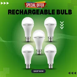 Rechargeable Emergency Bulb 12W Inverter Rechargebale Emergency Bulb_Pack_5 D23 3 hrs Bulb Emergency Light-image-101