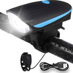 2-in-1 Rechargeable Waterproof Biycle Horn with LED Front Light-image-74