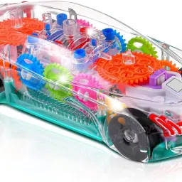 3D Lights Kids Transparent Car, Toy-image-91