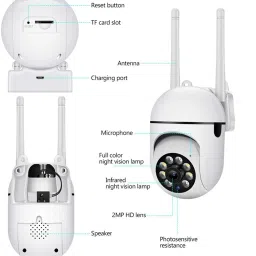 SROPX Wi-fi 1080P Light Vision Viewing Remote Auto Tracking Watch Live Streaming Security Camera image 3