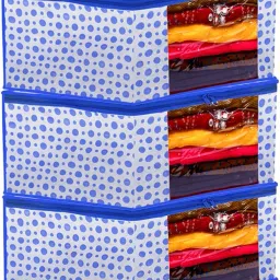 PRAHAN INTERNATIONAL Soiled Garment Bag/Apparel Storage, Appliance Covers Amit75525 for Sarees Cloths Polyester Laundry Bag-16