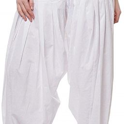 Cotton Linen Blend Solid Women ["White"] Salwar-image-76