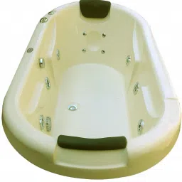 Intimate 6 Feet Drop-in Acrylic Massage with Jacuzzi Massage and Back Massager System - Ivory Alcove Bathtub-image-90