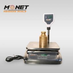 monet international 30 KG SS WEIGHING MACHINE with pole ); upto 40 Hours Battery Backup Weighing Scale-10