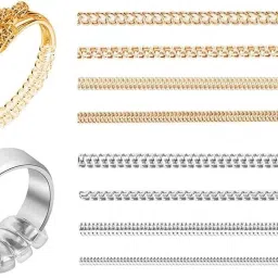 8 pcs ring sizer golden & silver Adjuster Jewelry Tightener Resizer Loose Rings Silicone Ring-image-22