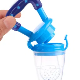 Food/Fruit Nibbler with Extra Mesh, Soft Pacifier/Feeder, Teether For Baby - SILICON-3