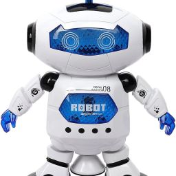 Toys Dancing Naughty Robot with 3D Flashing Light & Music Battery Operated Multi Colors (360 Degree Dancing Smart Robot) for Kids-image-90