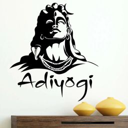 75 cm Adiyogi Lord Shiva Wall Sticker Self Adhesive Sticker-image-73