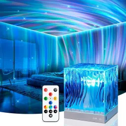 Ocean Wave Projector Light, Romantic LED Night Light with 3D Water Wave Effect Night Lamp-15