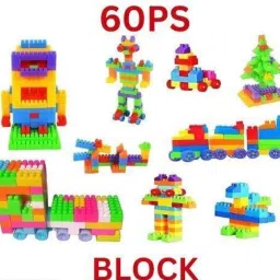innovate hub Building Block Set for Kids – 60 Colorful Pieces – Educational image 2