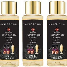 Water Based Lubricant Gel Vanilla Flavour Lube Non Sticky Massage Gel Lubricant-image-44