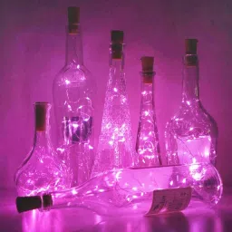 mansaa 20 LEDs 1.98 m Pink Steady String Rice Lights image 4